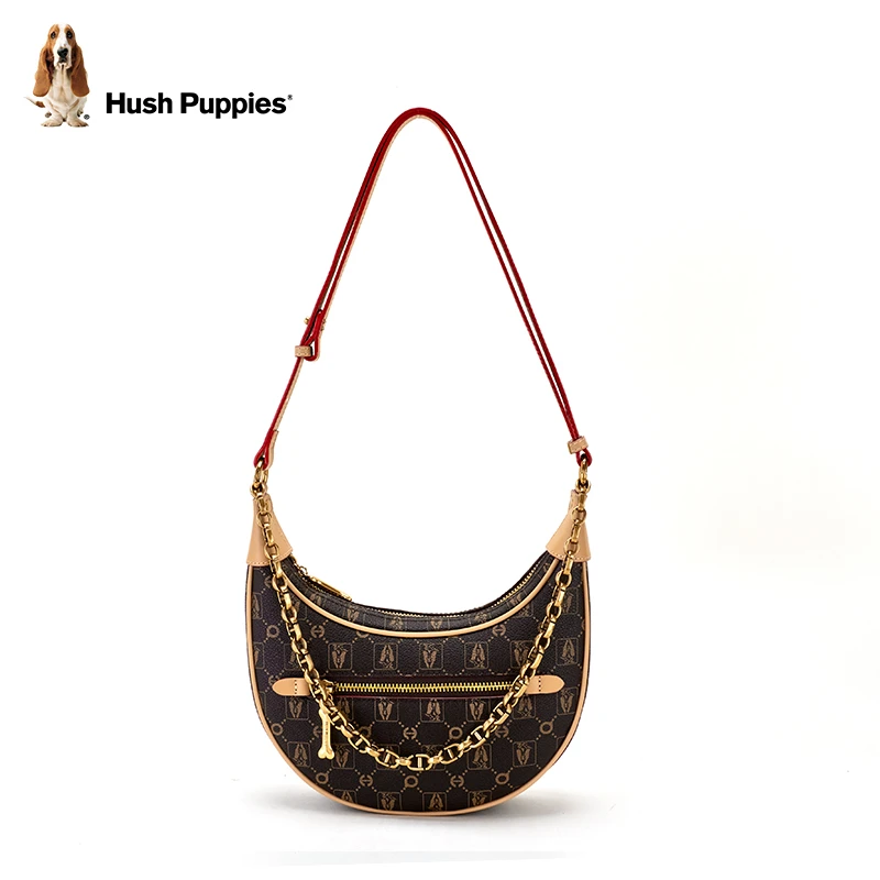 Hush Puppies/暇步士单肩包女斜挎包休闲百搭轻便出行