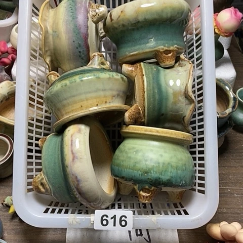 紫砂花盆616微瑕品口径6.5到7.5