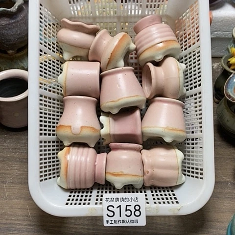 紫砂花盆158微瑕品口径2.5到4左右