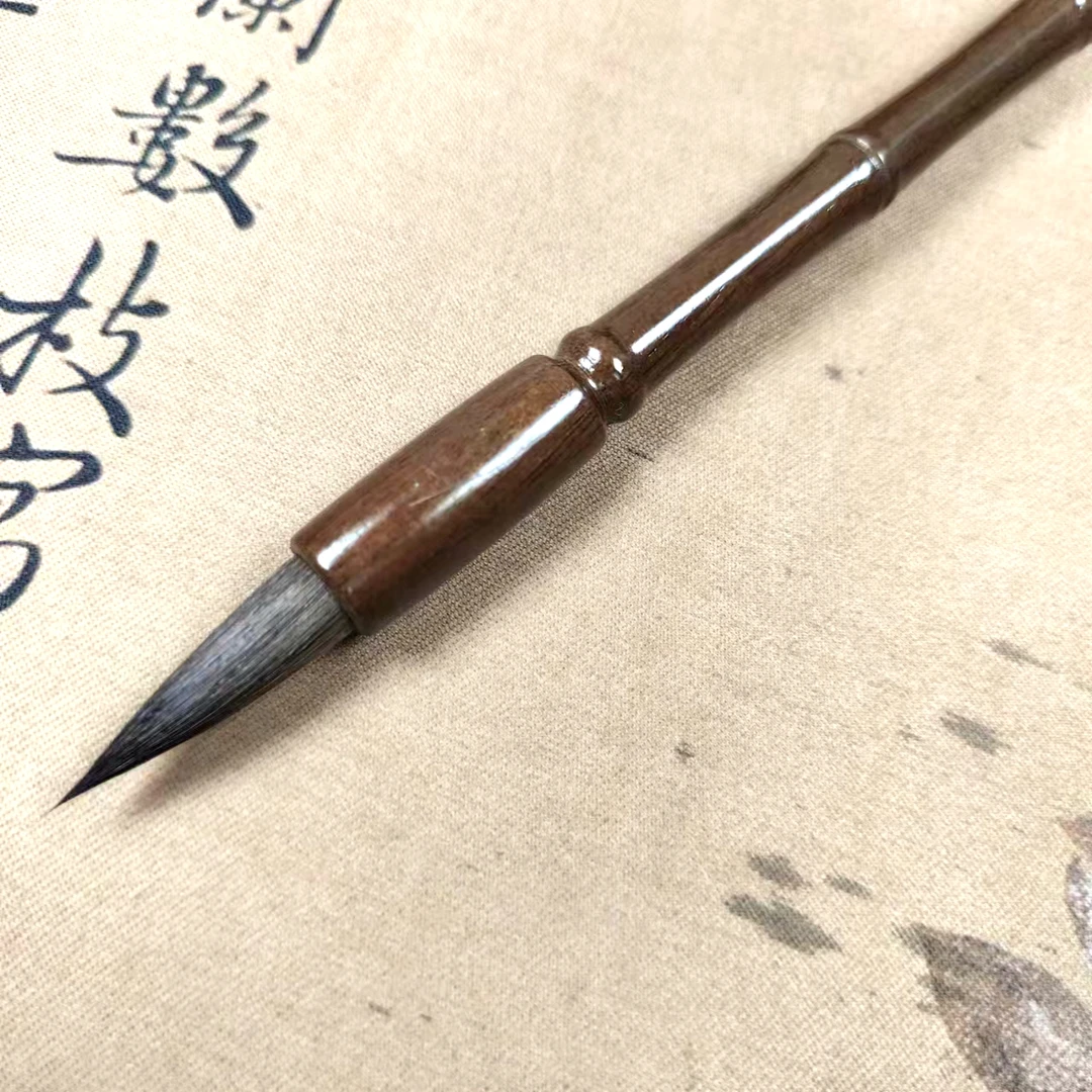 【松鼠尾毛笔】出峰3.5口径1.0狼毫中楷毛笔行楷隶篆草国画花鸟山水