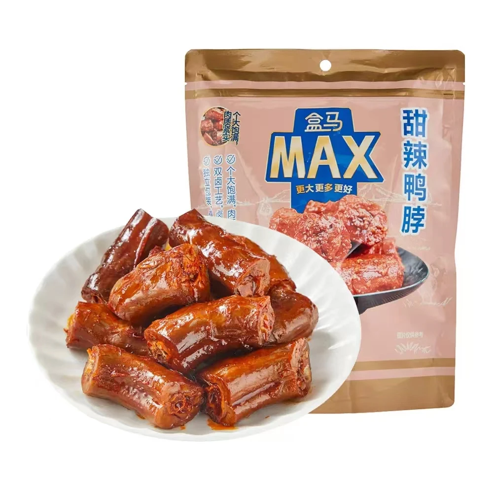 【盒马甄选】甜辣鸭脖358g个大饱满肉质紧实休闲追剧小零食