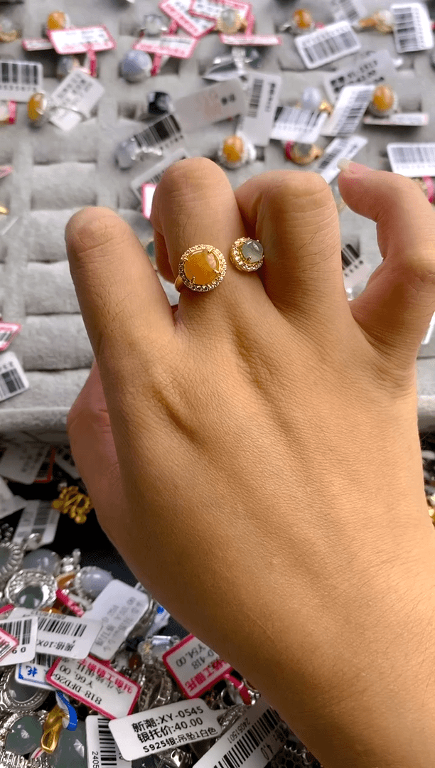 【闪购商品】翡翠戒指银S925镶嵌33333331