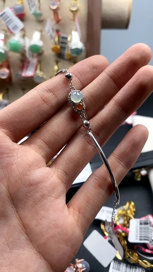 【闪购商品】翡翠戒指银S925镶嵌22222   2