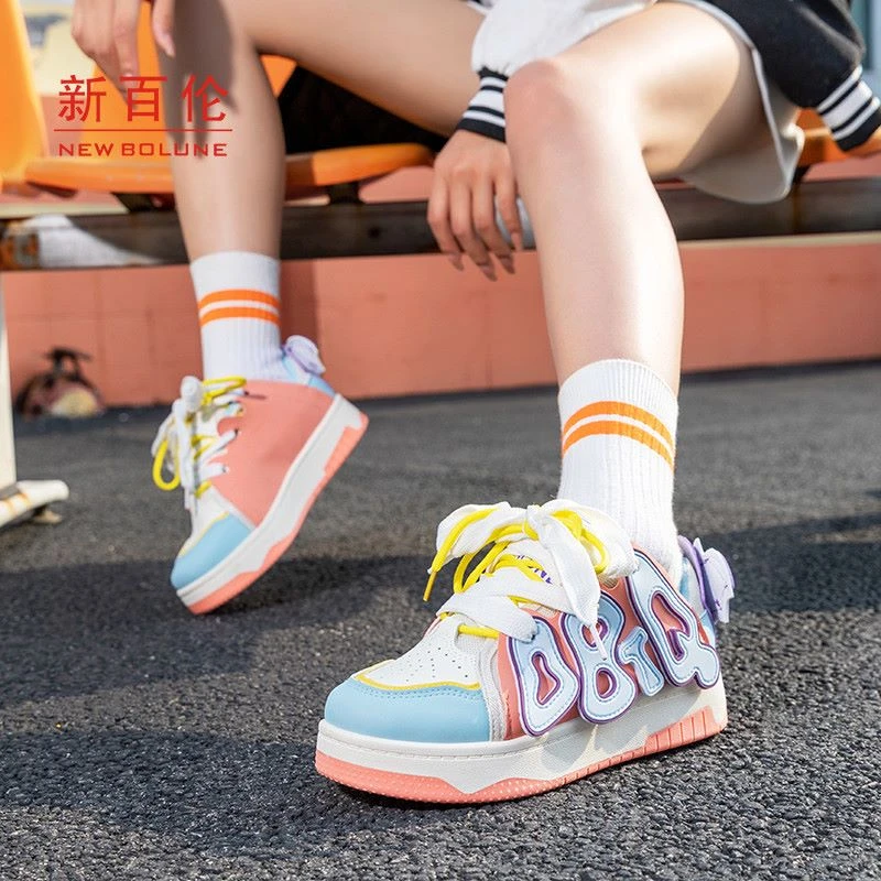 新百伦面包鞋学生鞋亲子鞋时尚百搭鞋跑步休闲运动女鞋潮流鞋子