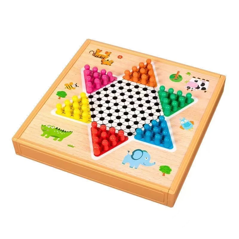 飞行棋多合一游戏棋跳棋五子棋斗兽棋棋类大全多功能儿童益智玩具