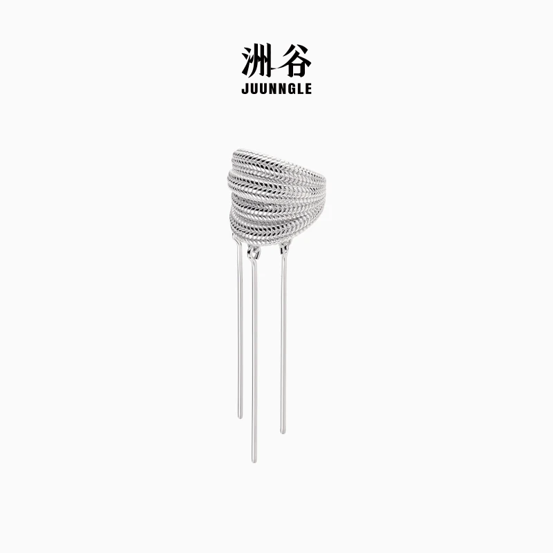 juunngle lab 925银耳饰 昆仑耳骨钉女纯银耳饰高档百搭夏季礼物