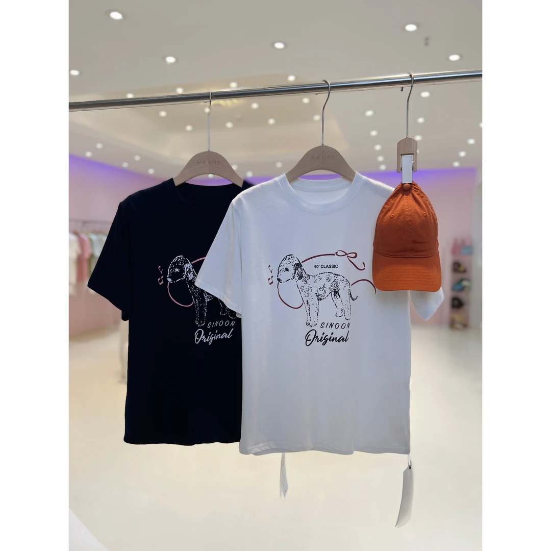 CSF-8538现【花花私服❌退❌换】夏季韩版显瘦百搭圆领休闲T恤