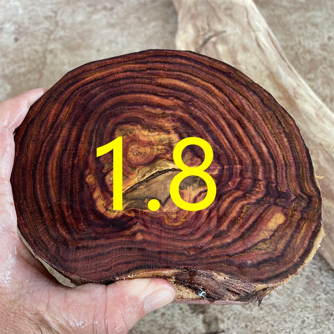 海南黄花梨紫油梨1.8X13颗手串 所见即所得