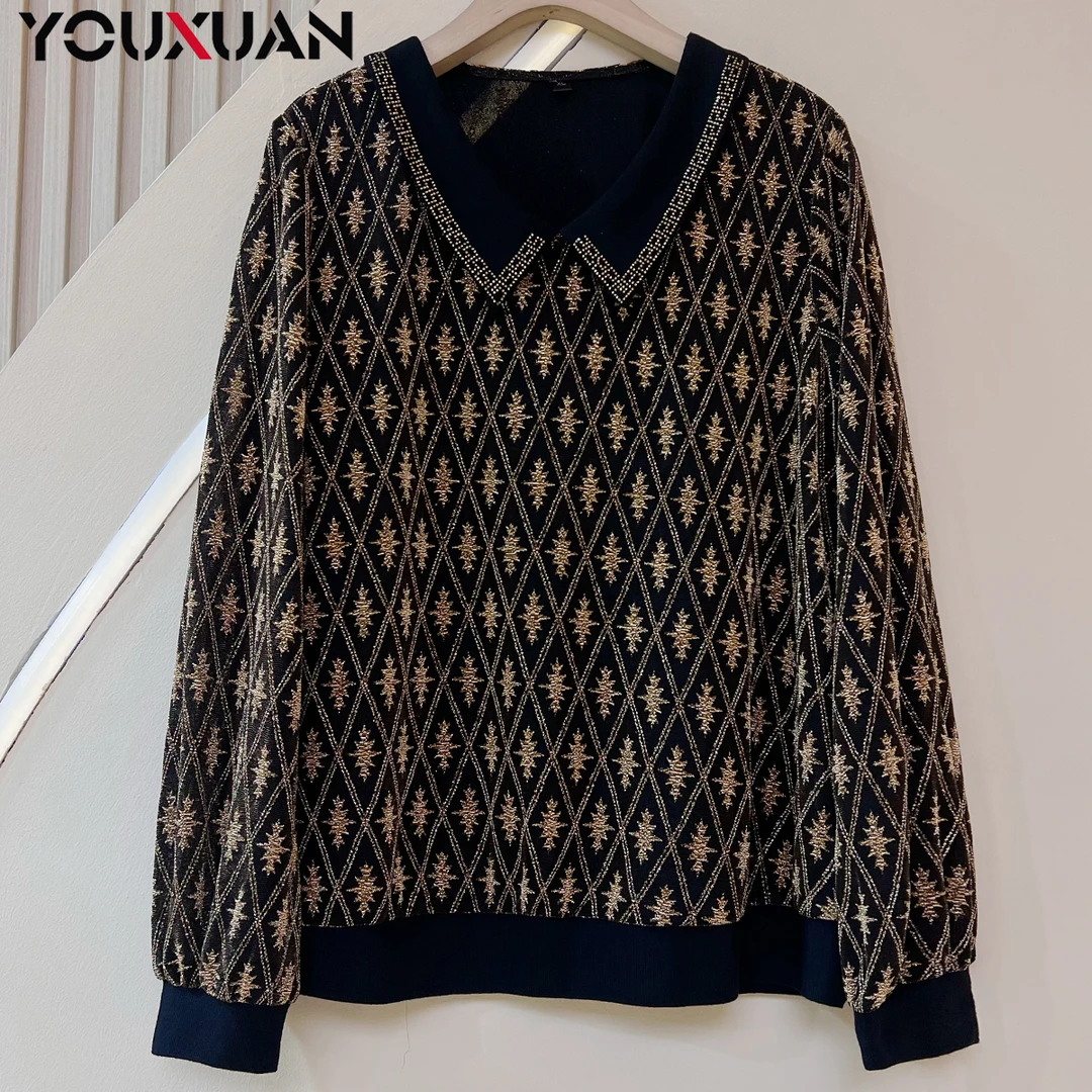 【新品】2024秋冬百搭韩版上衣时尚气质翻领长袖女士打底小衫31145