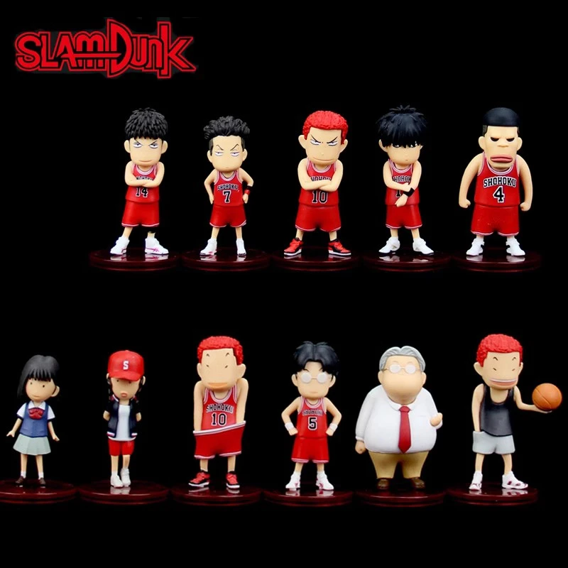 Q版灌篮高手电影全国大赛湘北队五虎流川枫樱木花道手办公仔摆件