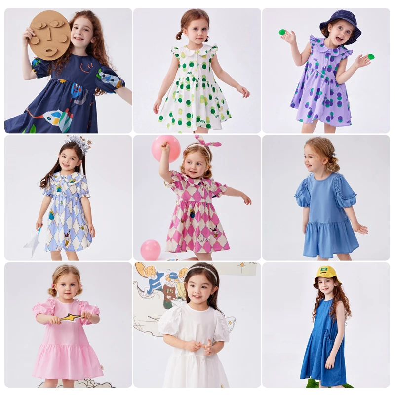 15-9-299K1马拉丁童装儿童网纱polo夏新款大小童连衣裙-15