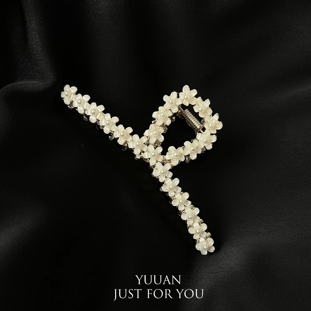 【遇媛轻奢】韩系精致高级感合金鲨鱼夹 高档抓夹发饰