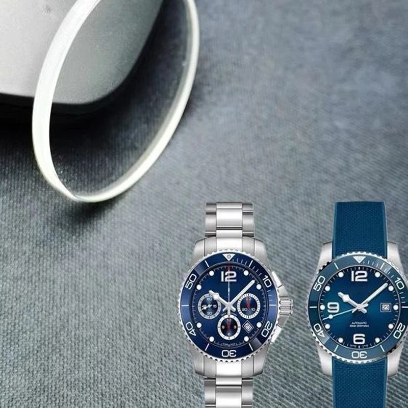 浪家康卡斯男士品牌手表蒙子蓝宝石玻璃防刮耐磨维修更换腕表配件