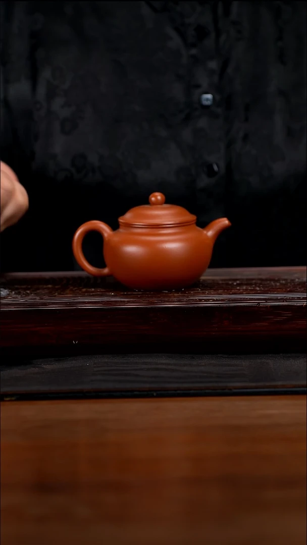 【闪购商品】紫砂茶壶220cc黄龙山原矿赵庄朱泥莲子壶8