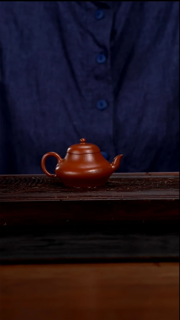 【闪购商品】紫砂茶壶100cc原矿小煤窑朱泥梨型34
