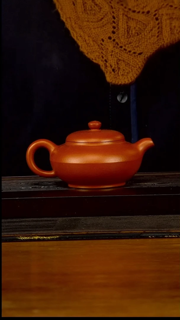 【闪购商品】紫砂茶壶160cc原矿赵庄朱泥合欢壶29