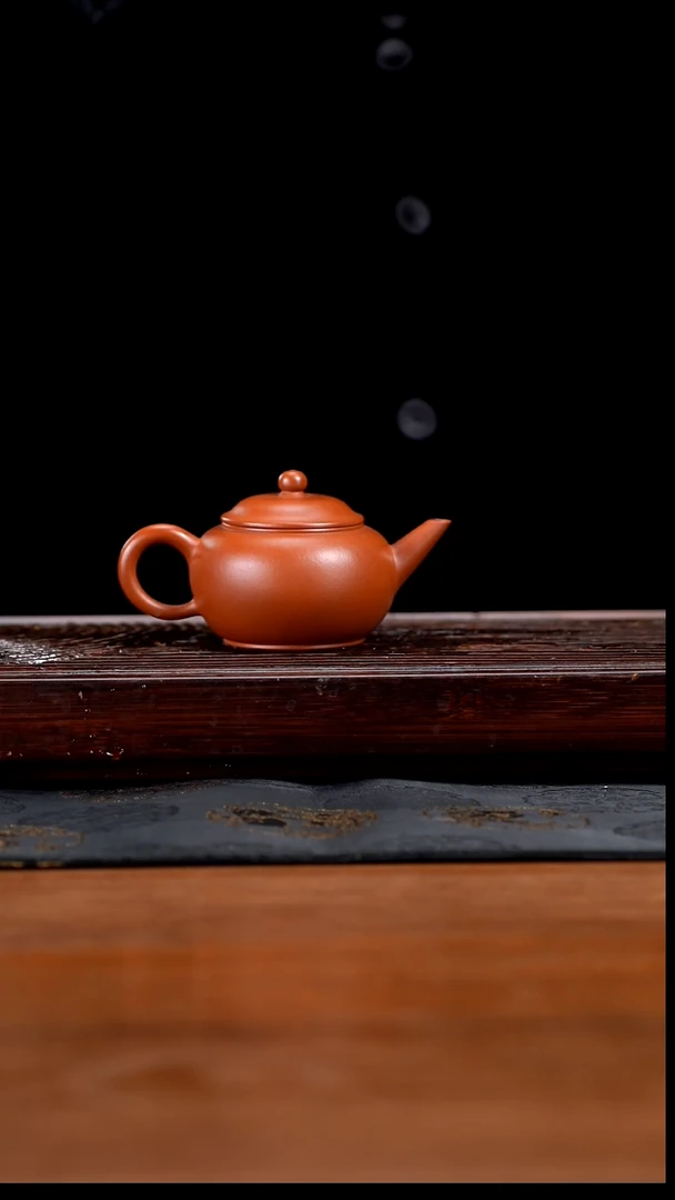 【闪购商品】紫砂茶壶160cc黄龙山原矿朱泥水平14