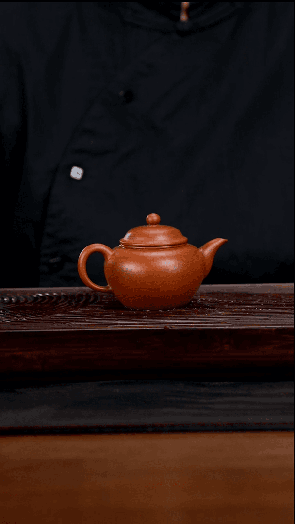 【闪购商品】紫砂茶壶150cc手工小红泥鸭嘴水平36