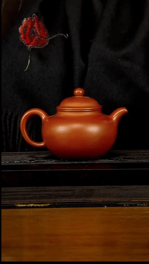 【闪购商品】紫砂茶壶260cc黄龙山原矿朱泥大亨莲子7