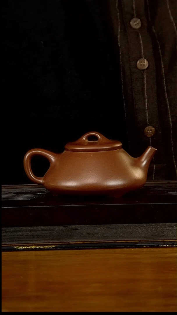 【闪购商品】紫砂茶壶210cc黄龙山原矿老紫泥石瓢8