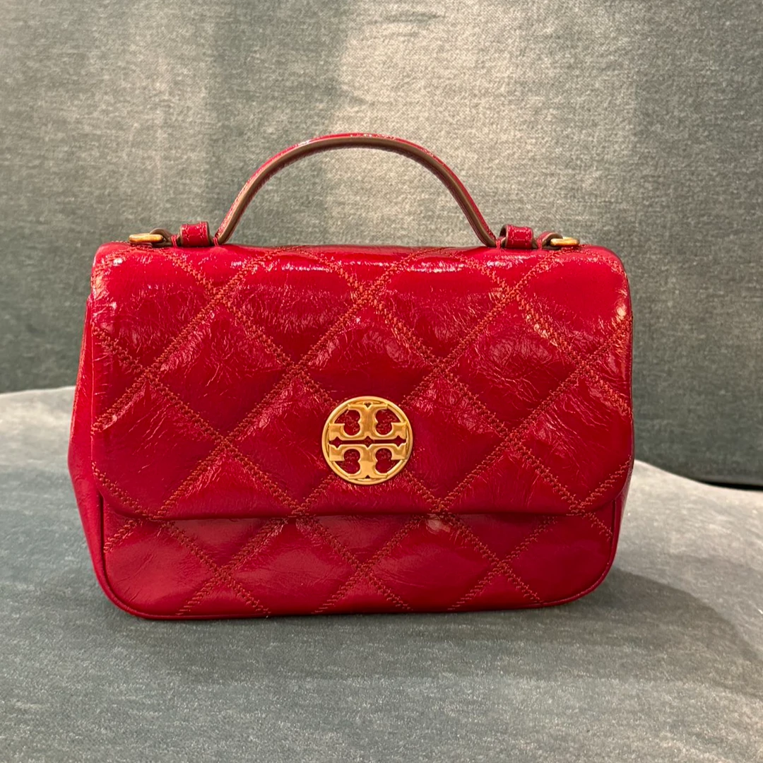 【预售】ToryBurch/汤丽柏琦店内现采WILLA红褐色手提单肩包153366