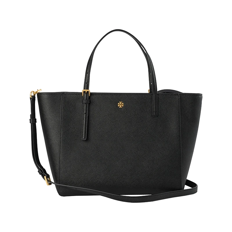 【预售】TORY BURCH/汤丽柏琦黑金单肩手提斜跨中号托特包美国直邮