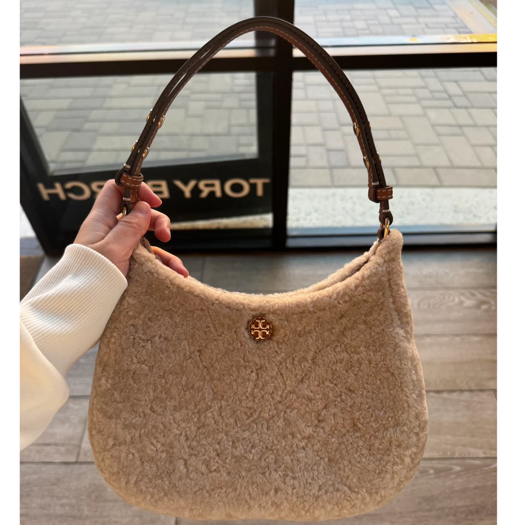 【预售】ToryBurch/汤丽柏琦店内现采EMERSON麦黄色月牙包157736