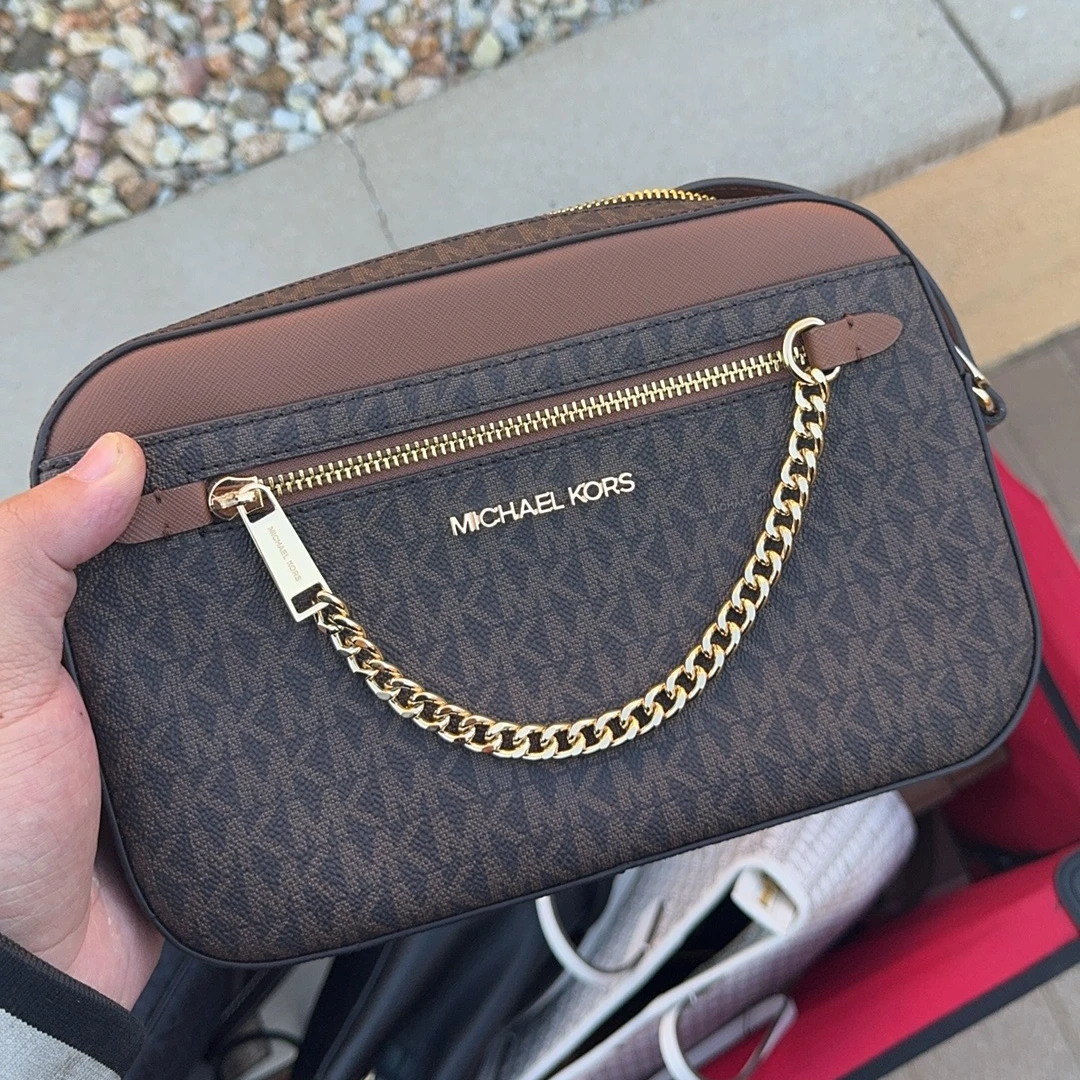 MICHAEL KORS/迈克高仕印花单肩斜挎相机包美国顺丰直邮