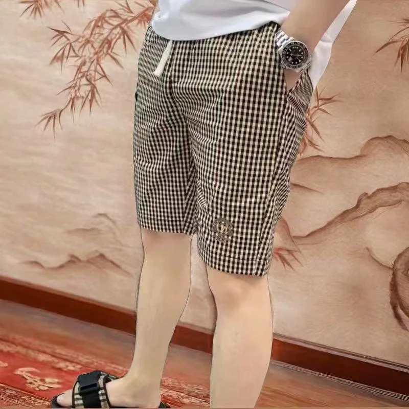 夏季新款高档欧货男士五分裤潮牌时尚提花休闲短裤百搭中裤沙滩裤