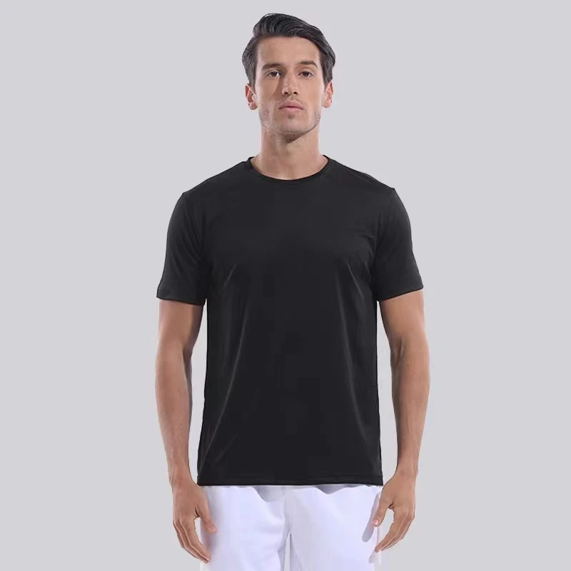 只要快递费！夏季纯色情侣款运动速干防晒短袖T恤8818