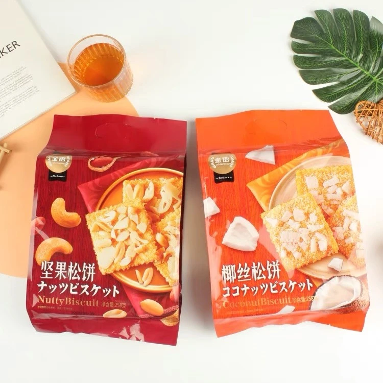 金语坚果松饼椰丝松饼零食饼干258克