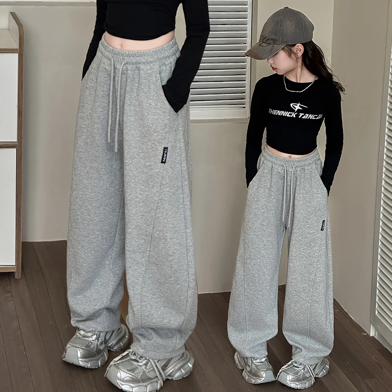 童装女童卫裤洋气2025春季新款儿童运动裤中大童春秋百搭香蕉裤子