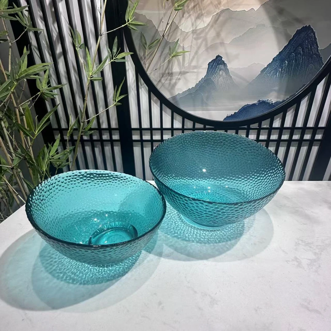 墨绿斜口沙拉碗（一大一小）