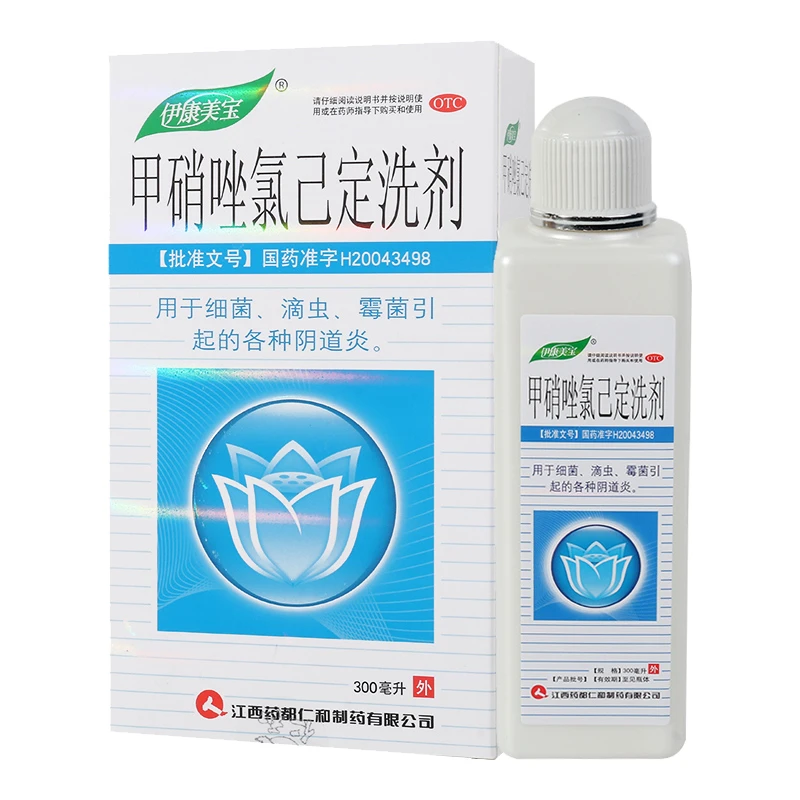 伊康美宝甲硝唑氯己定洗剂300ml细菌滴虫霉菌引起的各种阴道炎