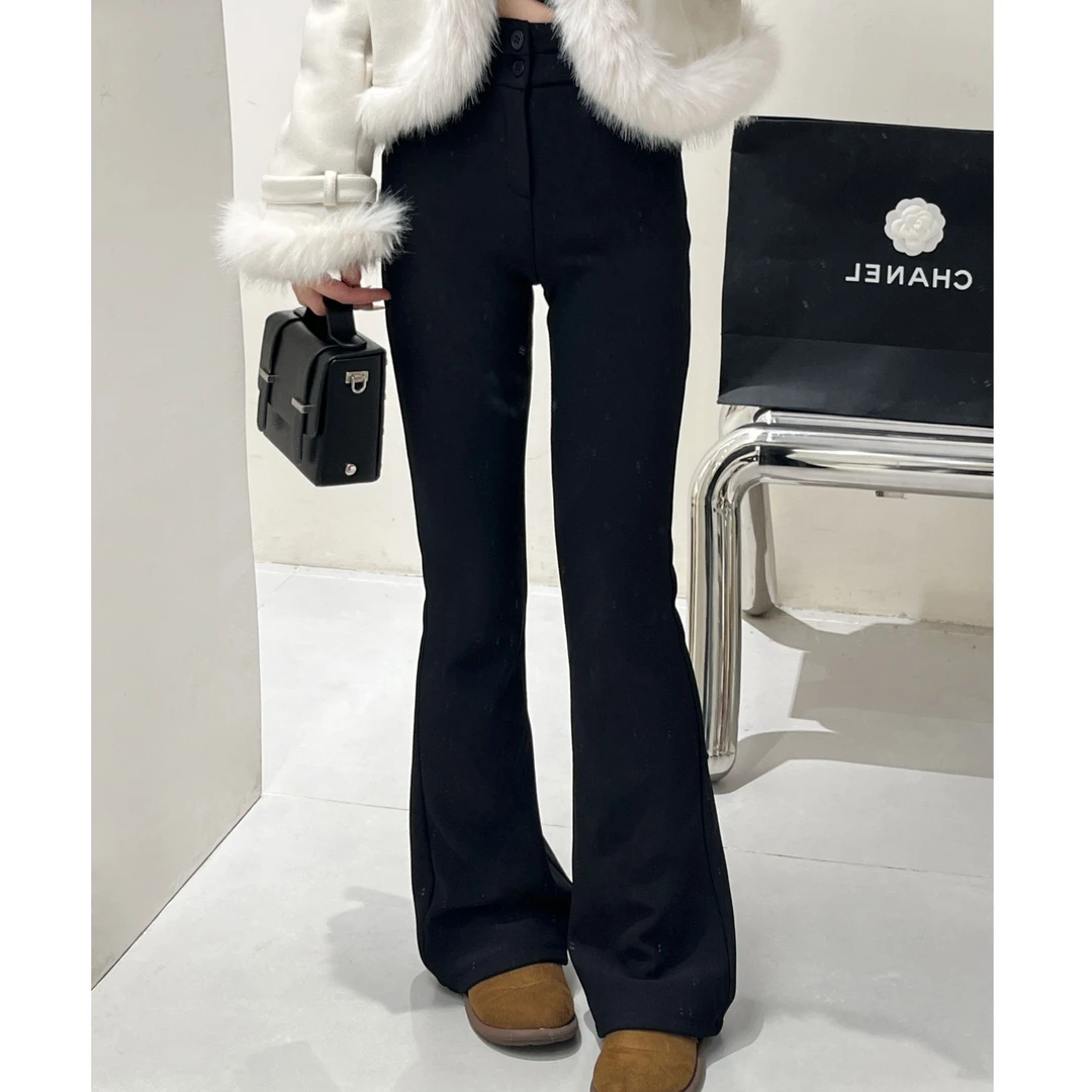 【现货不补】高腰微喇叭女新款显瘦梨型身材弹力马蹄裤570