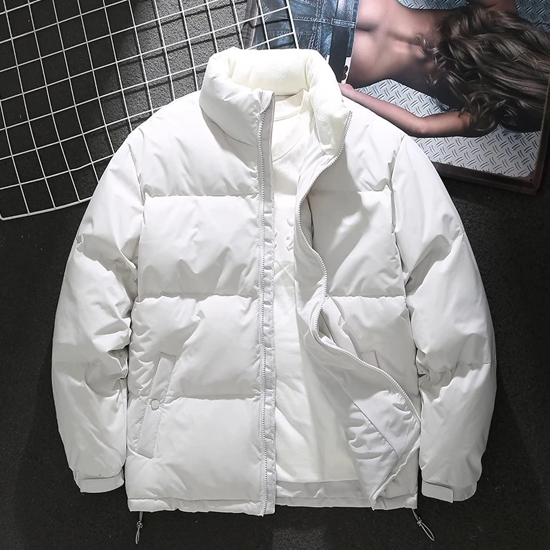 Cebrodz美式羽绒服男款新品纯色保暖2024冬季加绒加厚羽绒服外套