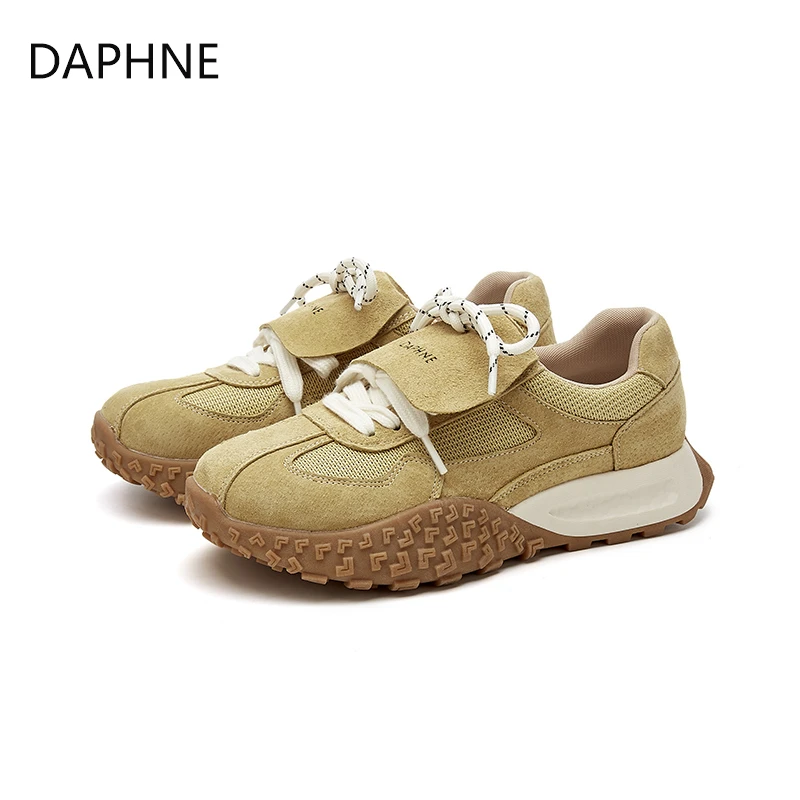 达芙妮德训鞋女2024秋季新款运动休闲阿甘鞋女外穿软底百搭鞋子女