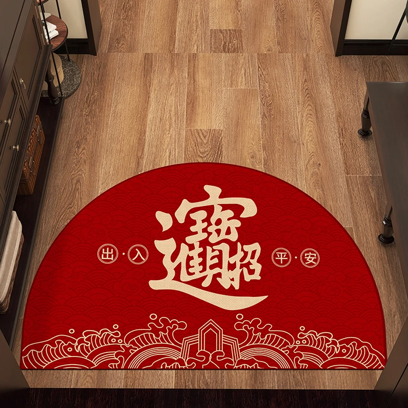 新品中式入户门地垫家用进门口踩脚垫户外大门口可擦免洗防滑门垫