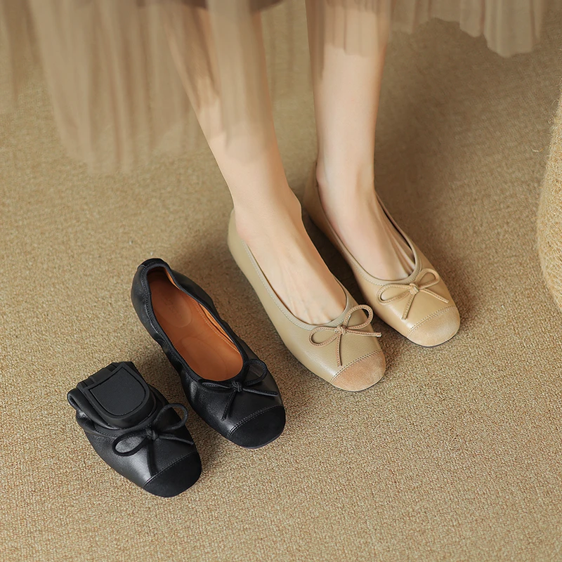 ReneChristine|33-41|1.5cm|夏季新款法式复古浅口平底粗跟单鞋女