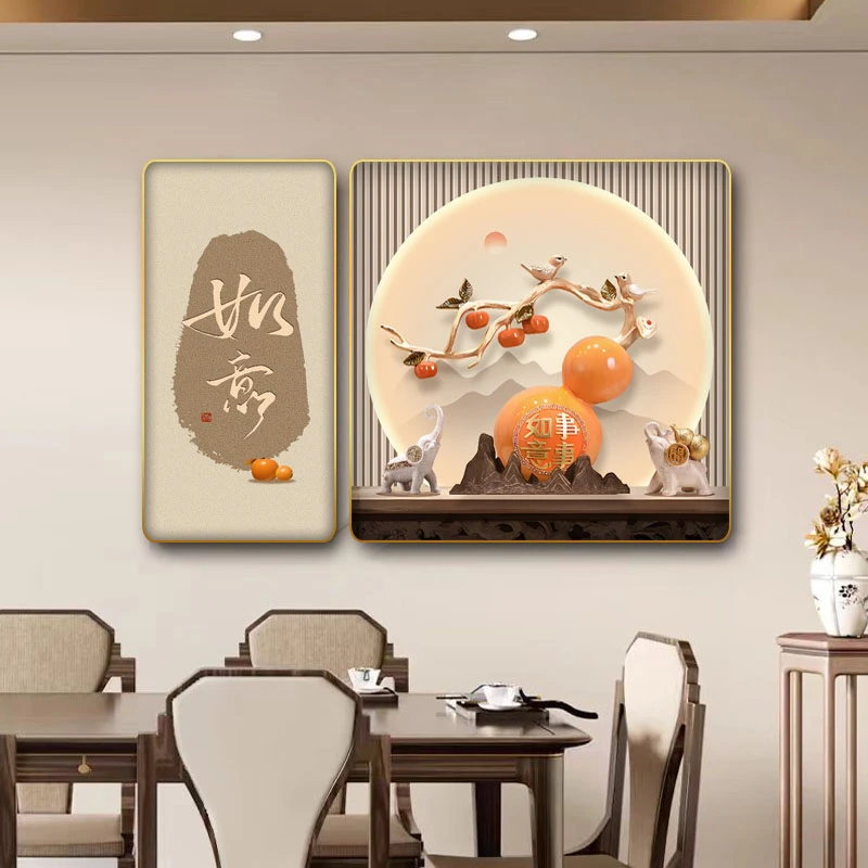艺潮BC-003如意餐厅墙壁挂画2025新款餐厅墙壁挂画餐厅装饰画JL3