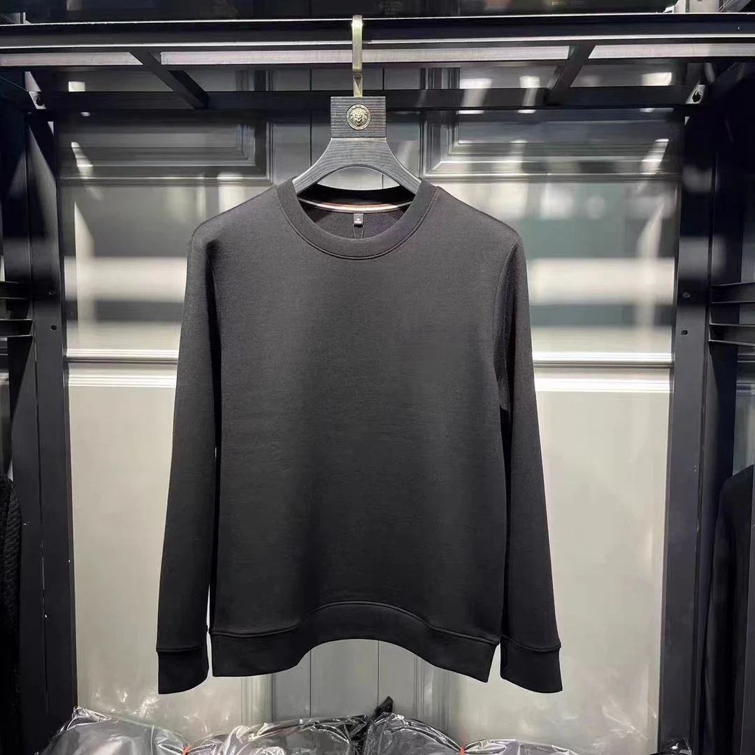 【启点甄选】编号商场同款上衣休闲加绒圆领时尚百搭秋冬简约卫衣