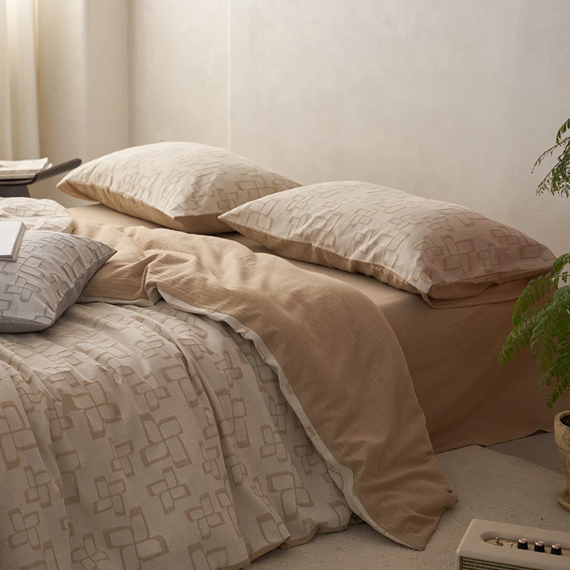 日式简约丨四件套纯棉全棉床单被套小众复古民宿2025新款床上用品