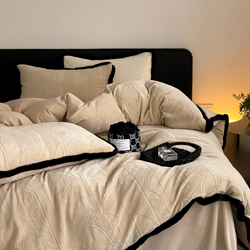 秋冬美拉德风丨牛奶绒四件套新款加厚实用保暖双面绒冬季床上用品