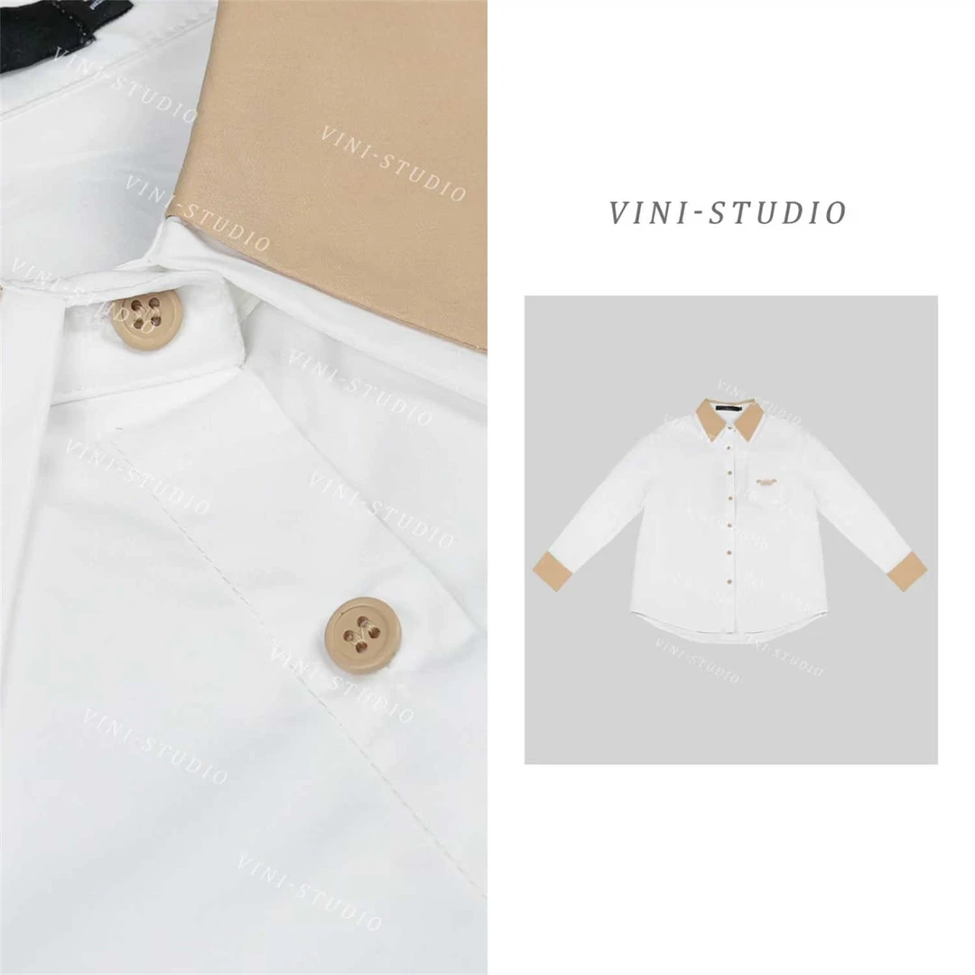 HUANG  VINI【黄心蕾】夜笙歌 2024新款休闲长袖衬衫经典百搭衬衫女