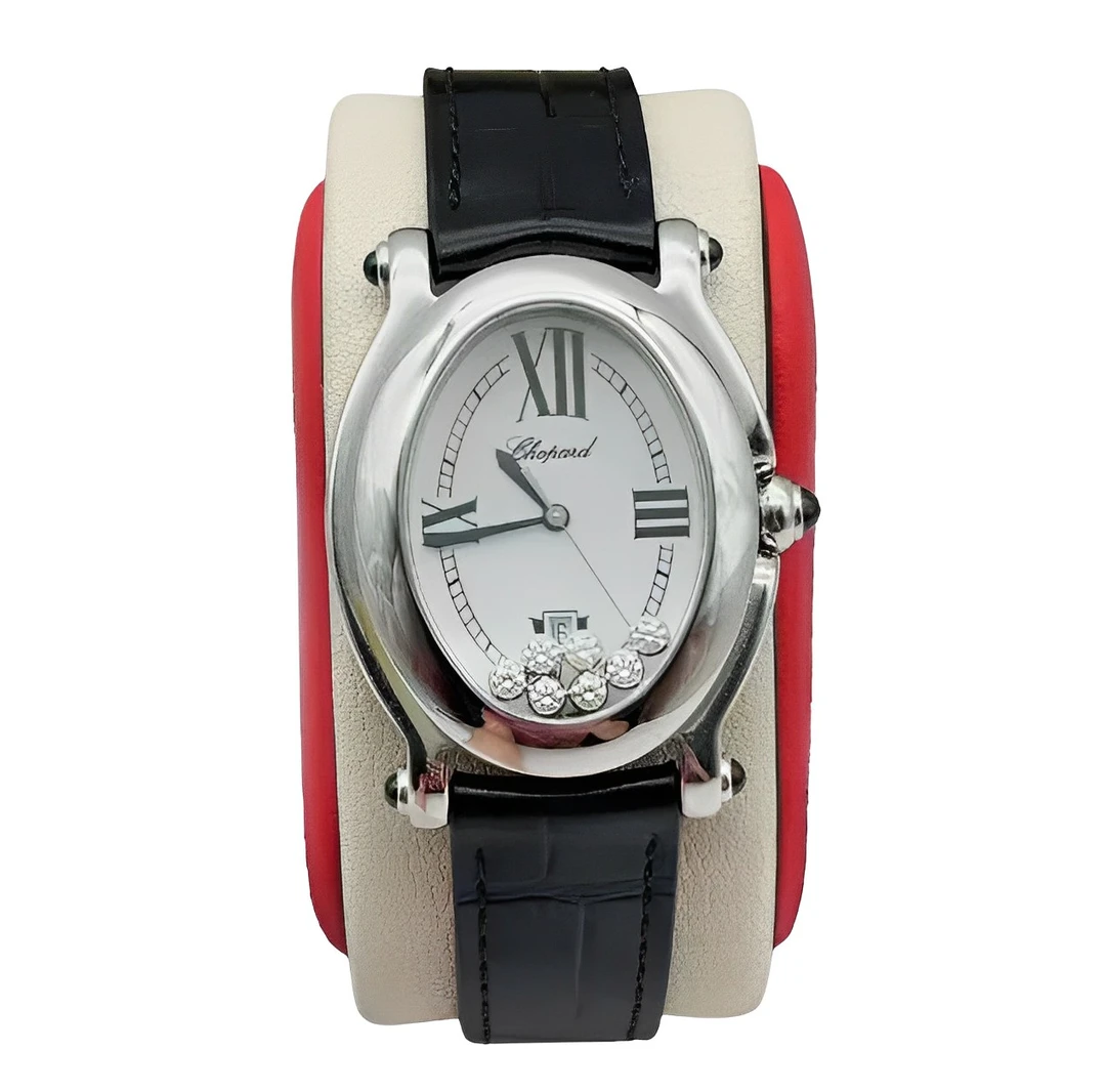 95新 Chopard/萧邦 30盘 萧邦 鹅蛋型 时尚气质 石英女士腕表