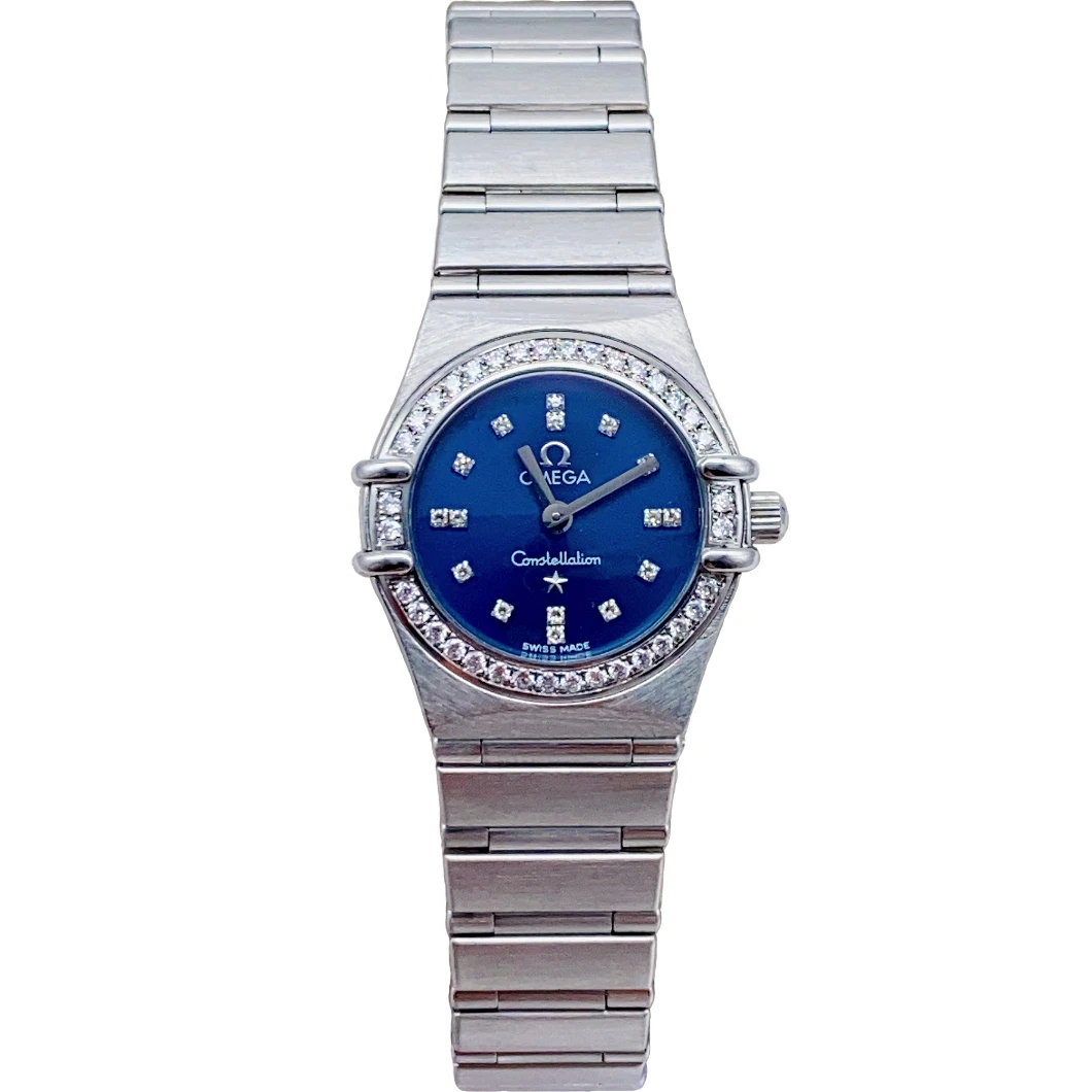 95新 Omega/欧米茄 22.5mm 欧米茄 星座后镶钻时尚石英女士腕表