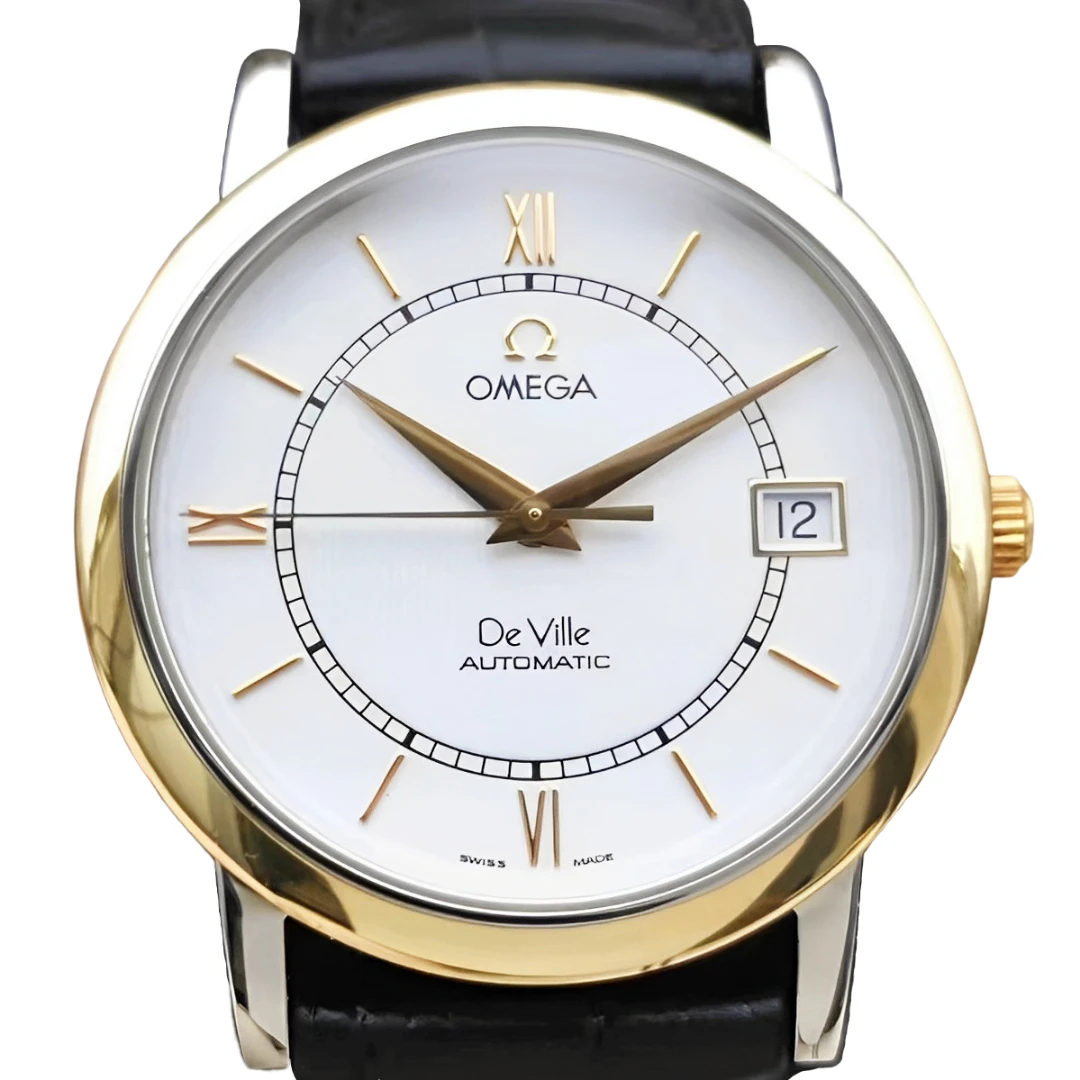 95新 Omega/欧米茄 35mm 碟飞系列18K金圈自动机械优雅中性表