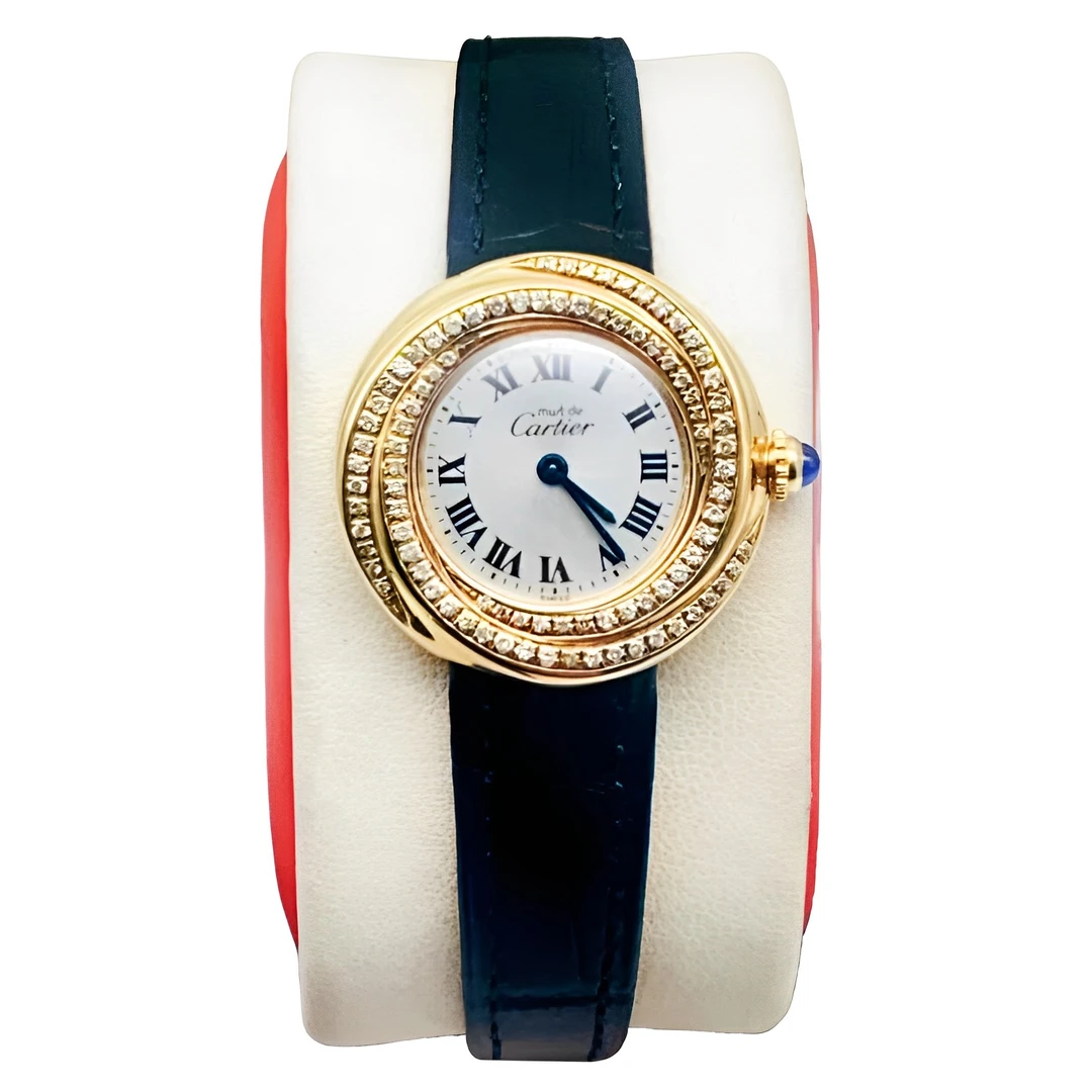 95新 Cartier/卡地亚 27mm 卡地亚 时尚气质 后镶钻石英 女士名表