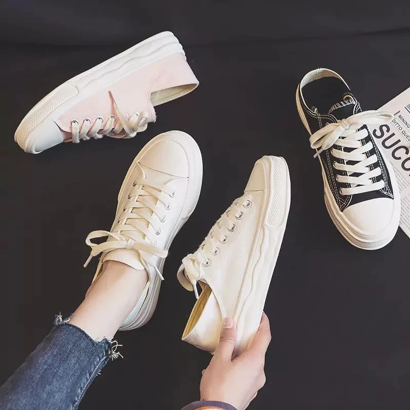 秋冬新款帆布鞋板底小白鞋休闲鞋学生鞋8551