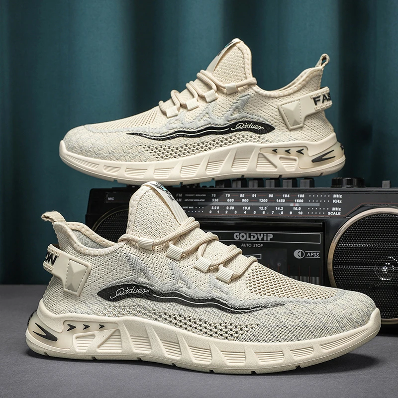 高档飞织鞋丨夏季新款男士飞织网面鞋透气潮鞋运动休闲鞋9658